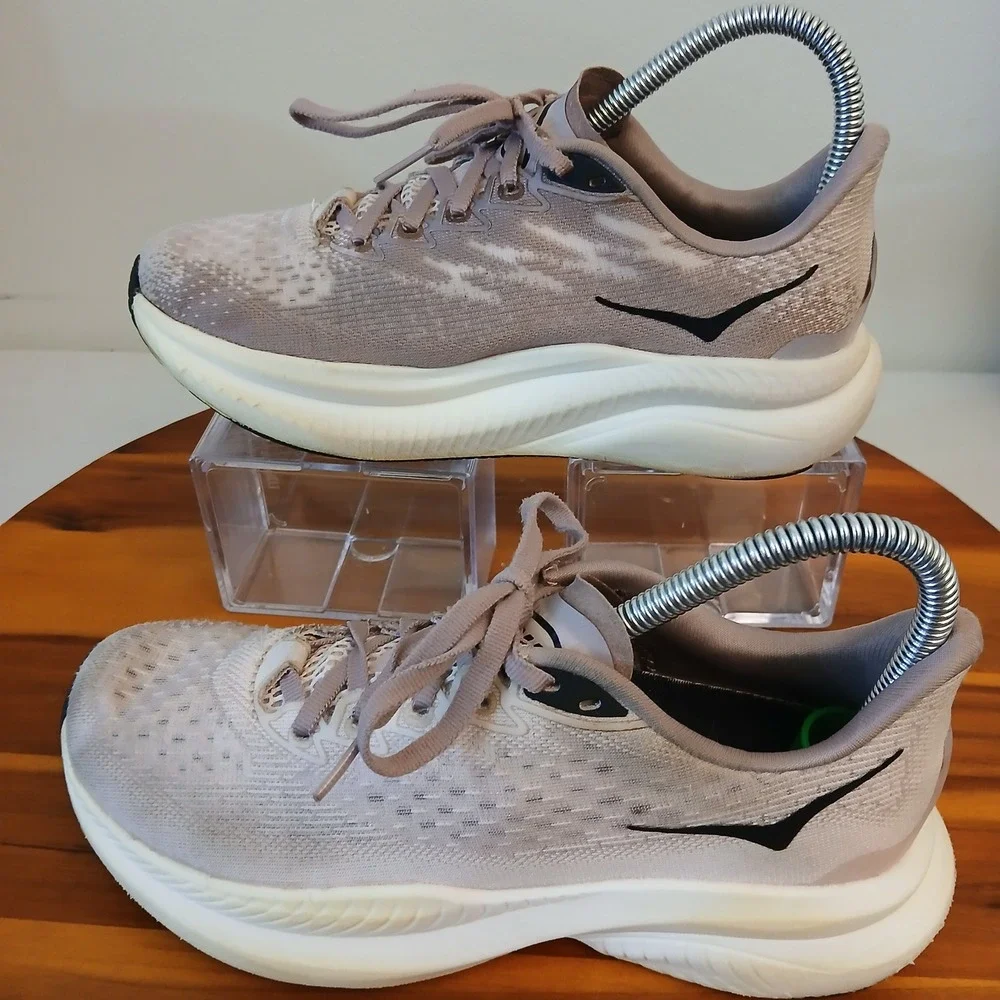Hoka One One Mach 6 Womens 6 Mauve Gray Running Shoes Sneakers 1164033 CLQ